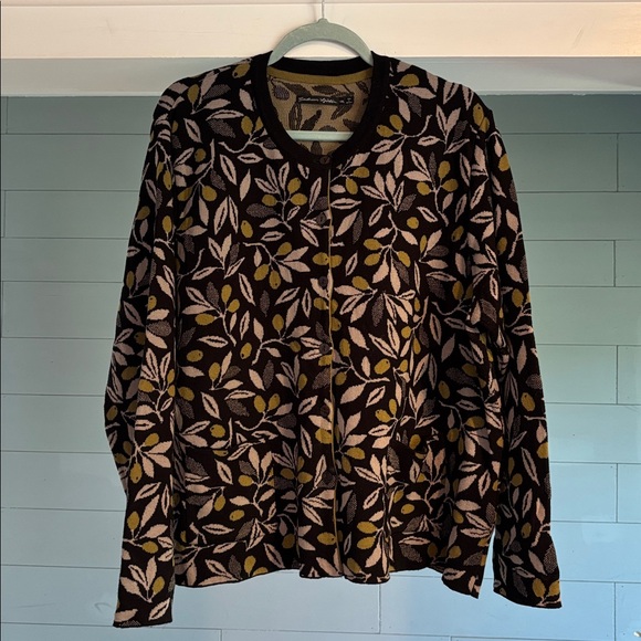 GUDRUN SJODEN LONG SLEEVE  BUTTON DOWN ORGANIC COTTON CARDIGAN WITH POCKETS - Picture 1 of 6
